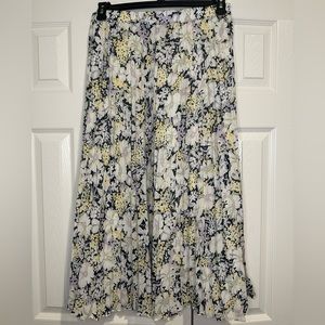 Chaps Flower Long Chiffon Skirt